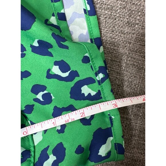 All In Motion XS Green Blue Leopard Print Active Lined Shorts - Picture 7 of 10